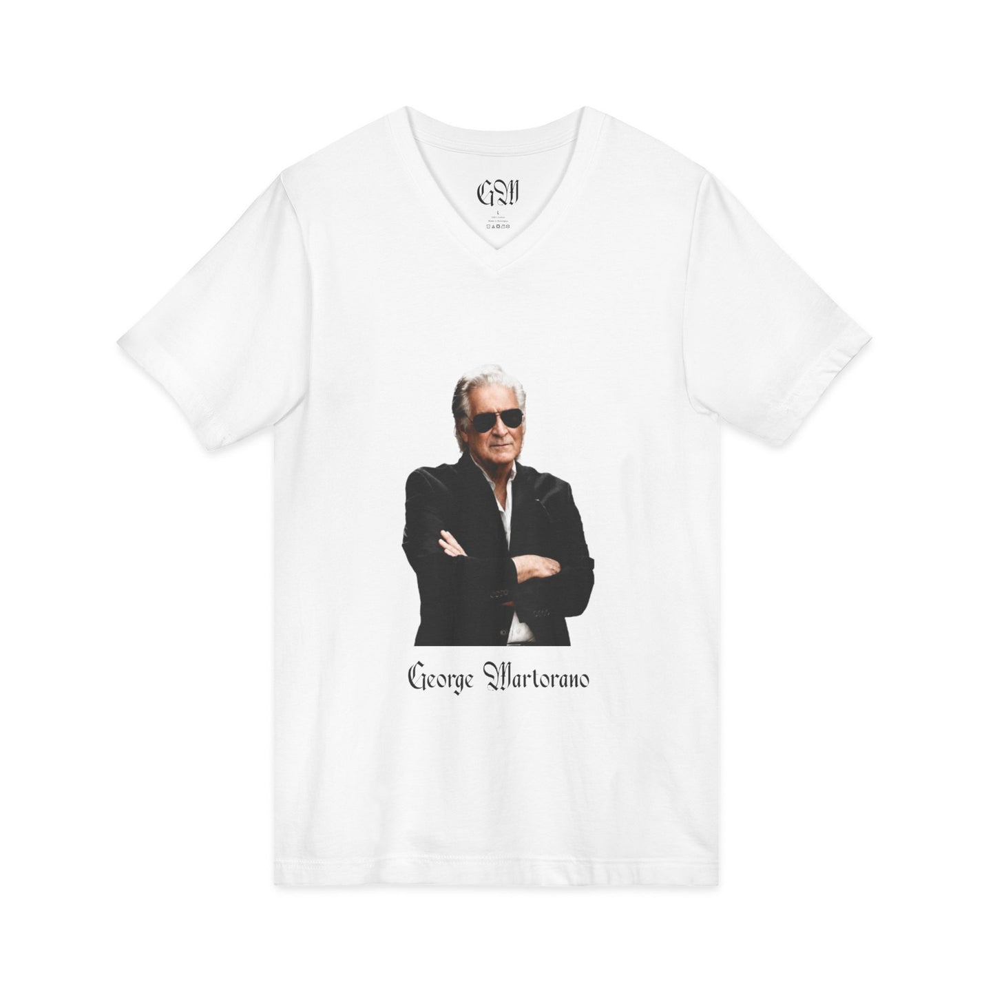 V-Neck Tee — Iconic 'The Crewfather' Portrait Graphic