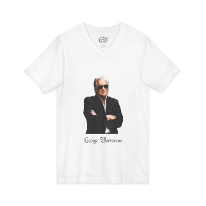 V-Neck Tee — Iconic 'The Crewfather' Portrait Graphic