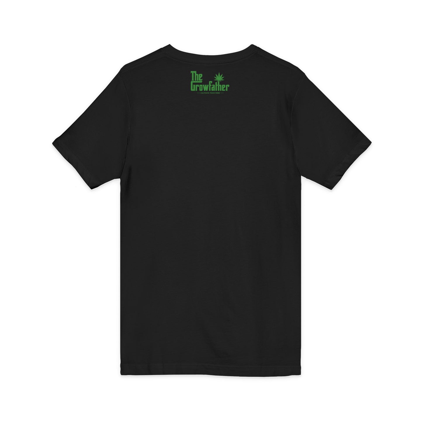 Growfather Cannabis Leaf V‑Neck Tee