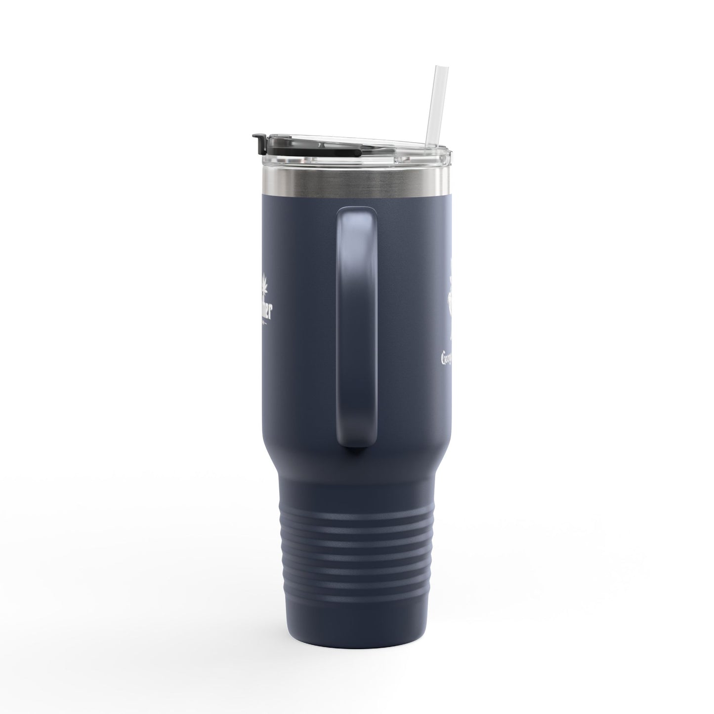 40oz Insulated Travel Mug – Large Stainless Steel Tumbler with Straw & Handle