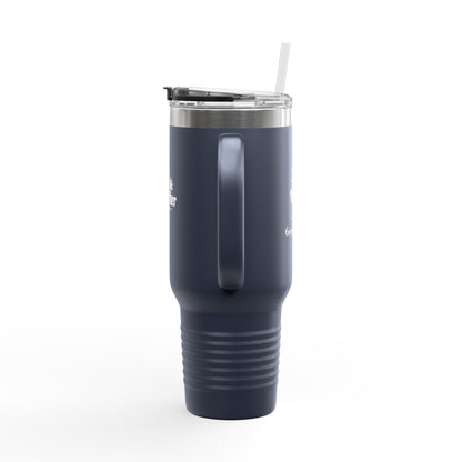 40oz Insulated Travel Mug – Large Stainless Steel Tumbler with Straw & Handle