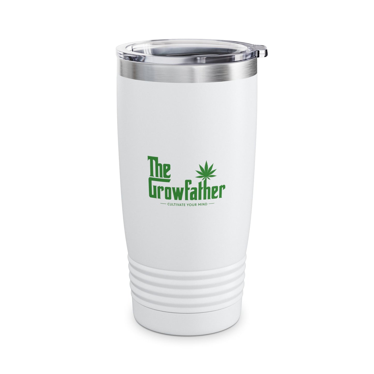 20oz Ringneck Tumbler – Green Leaf Mascot Design, Personalized 'George Martorano'