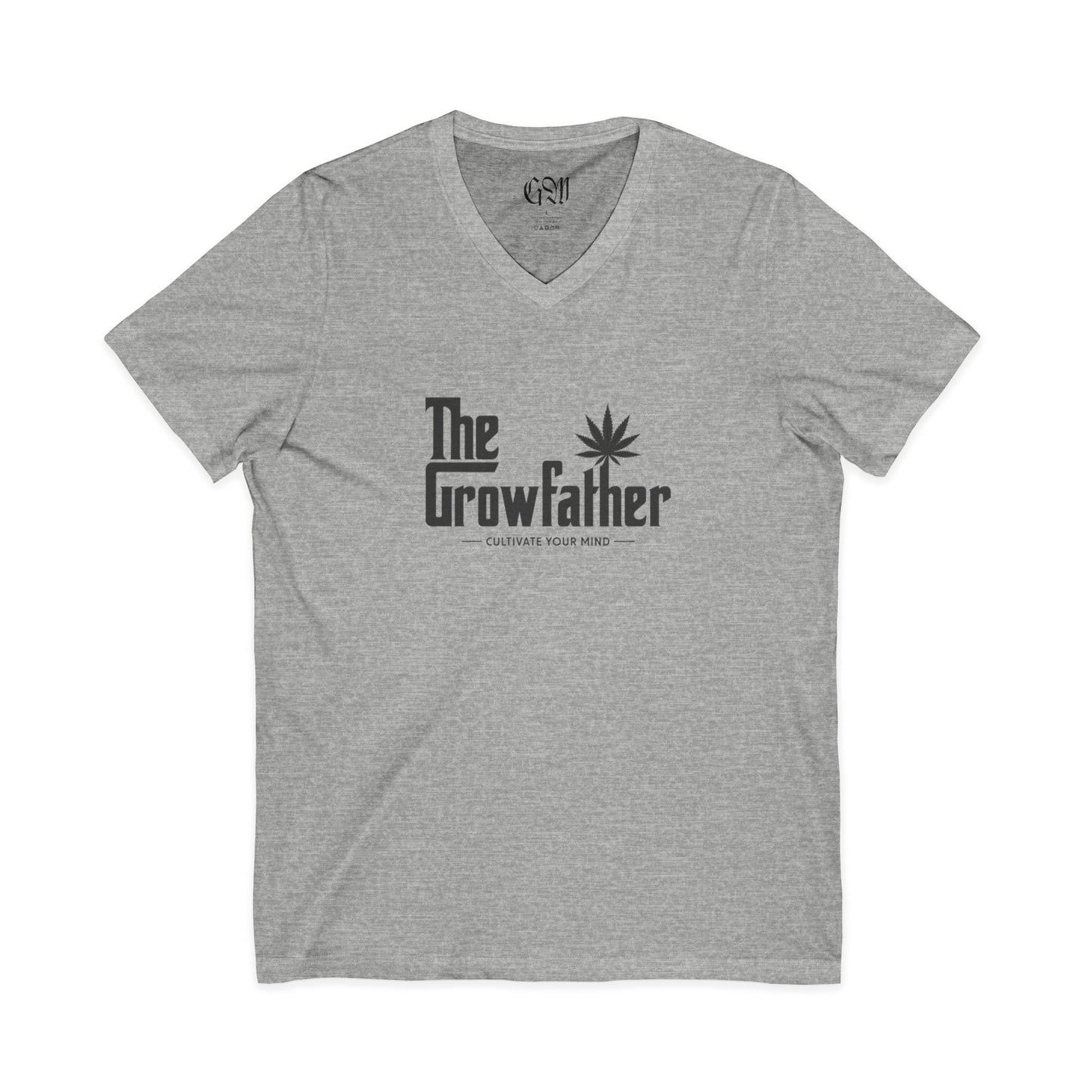 The Growfather V-Neck Tee — Cannabis Humor Shirt