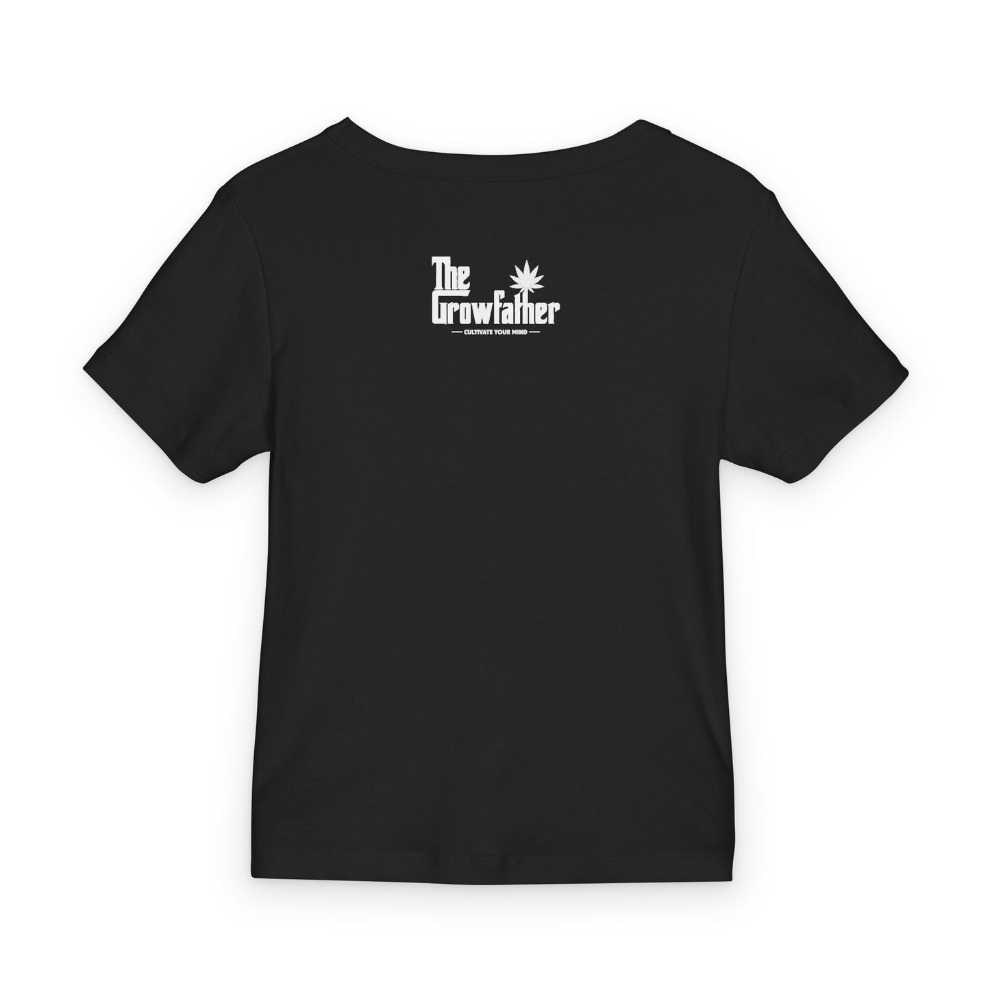 Life Without Parole Baby Tee — Black Organic Rib Youth Tee with Bold White Text