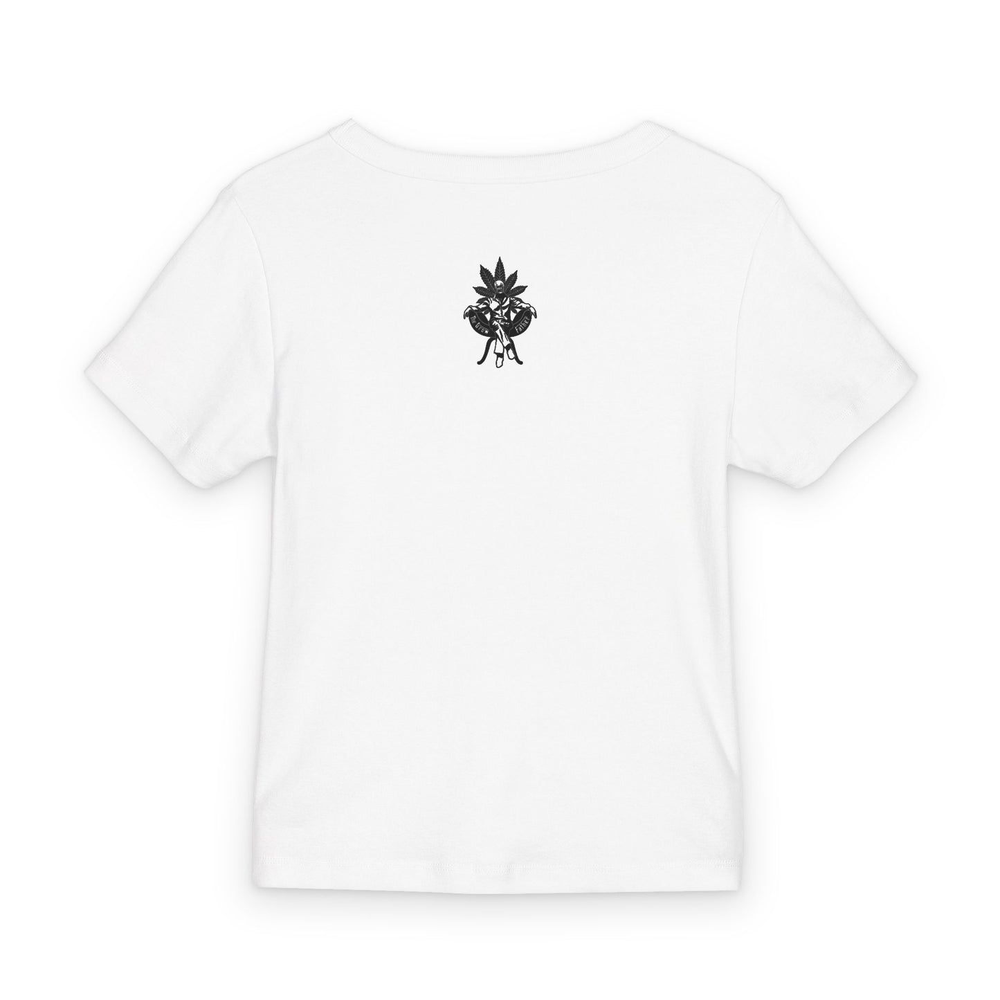 The Growfather Baby Tee – Organic Rib Cannabis Leaf Graphic Tee for Kids & Plant Lovers