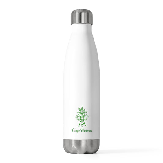 Insulated Bottle — "The Growfather" Green Logo 20oz Vacuum Water Bottle