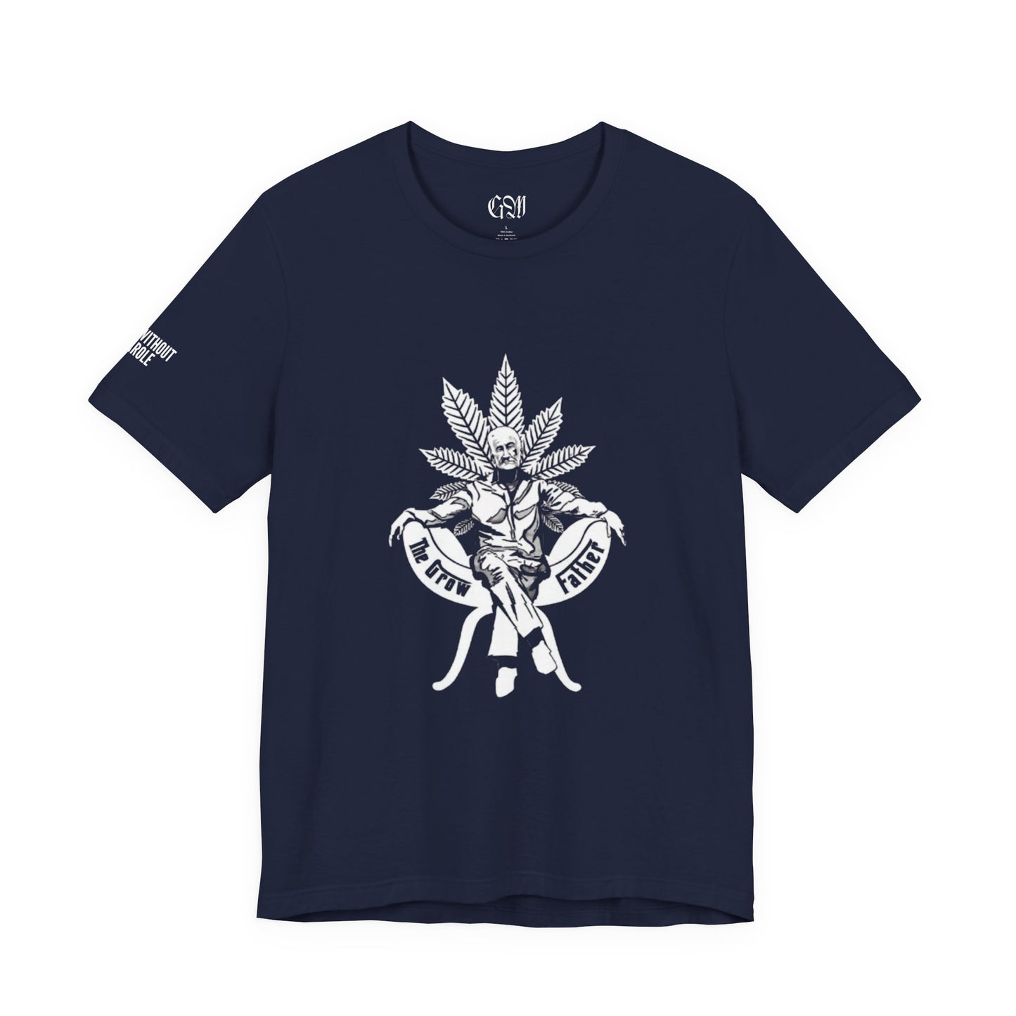 The Crowfather T-Shirt – Cannabis Logo Tee (Front Leaf King Design)