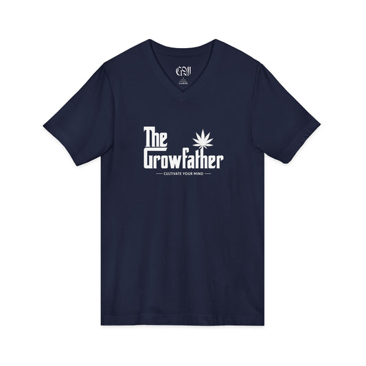 The Growfather V-Neck Tee — Funny Cannabis Graphic T-Shirt