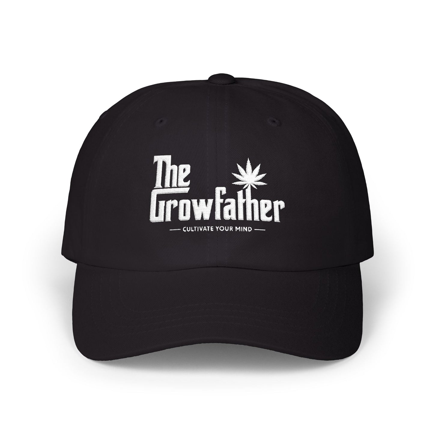 The Growfather Dad Cap – Embroidered Cannabis Novelty Hat