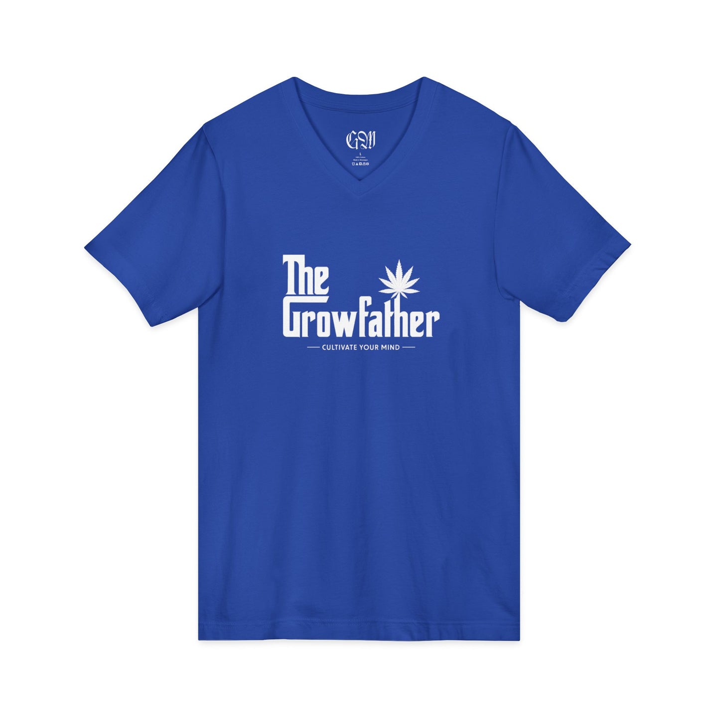 The Growfather V-Neck Tee – Funny Cannabis Gardener Shirt