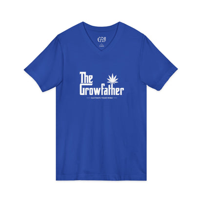 The Growfather V-Neck Tee – Funny Cannabis Gardener Shirt