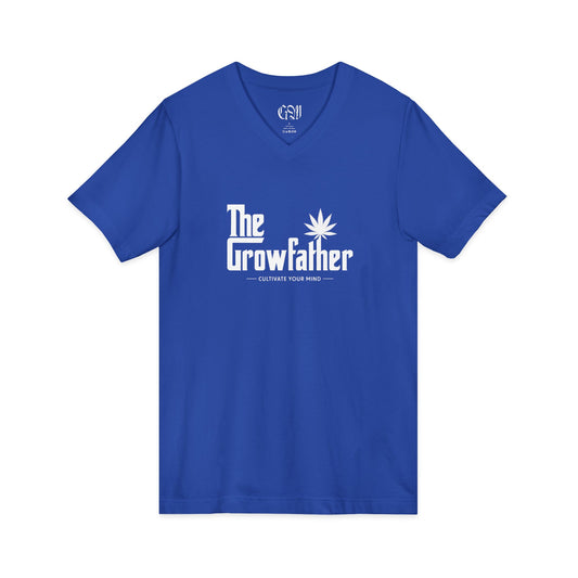 The Growfather V-Neck Tee – Funny Cannabis Gardener Shirt