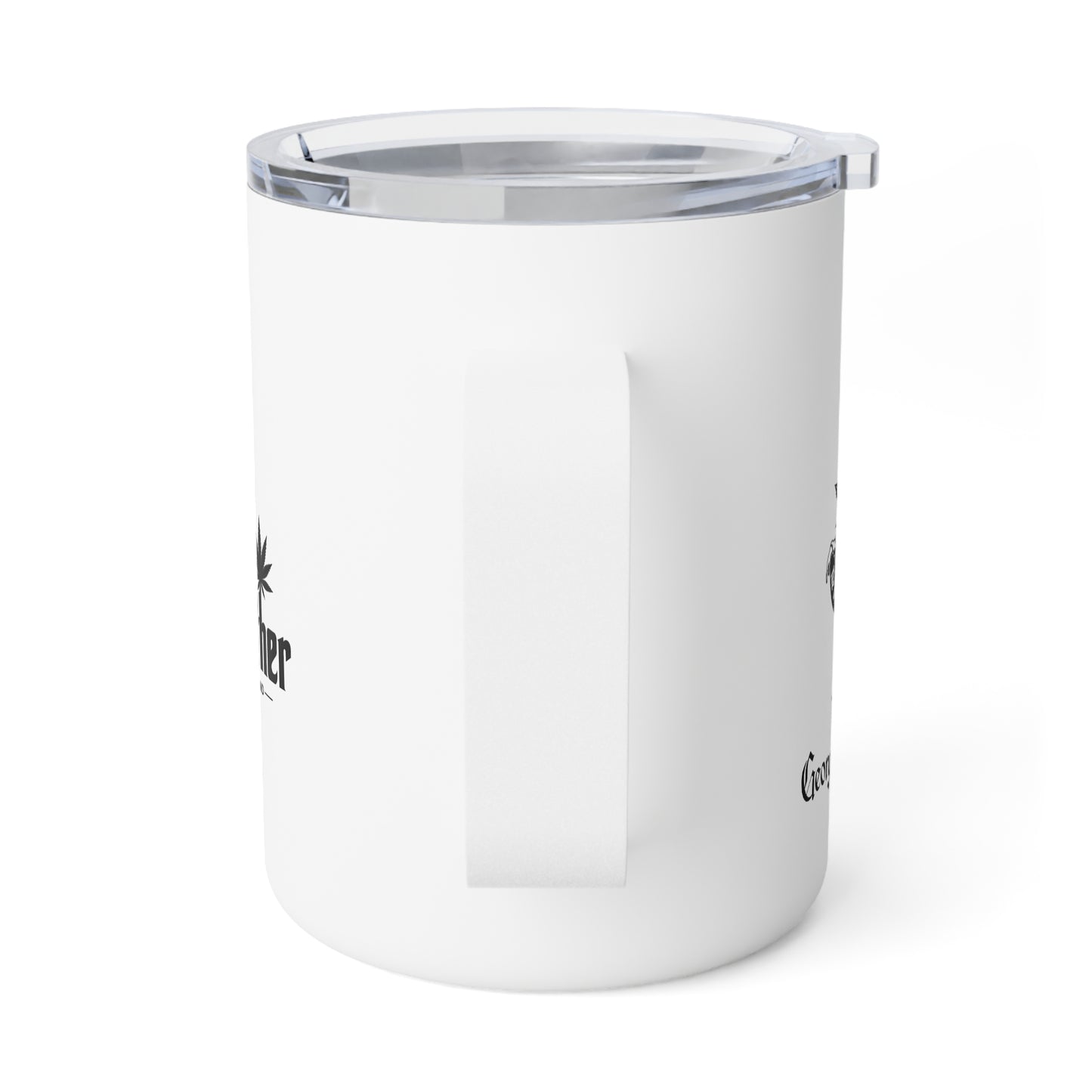 10oz Insulated Coffee Mug - "But First Coffee" Minimalist Travel Tumbler