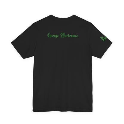 Graphic Tee — 'George Martorano' Retro Cannabis Skull Design