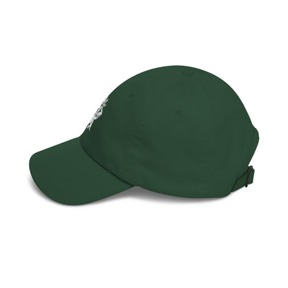 Embroidered Cannabis Heart Dad Cap - Vintage Leaf Love Baseball Hat