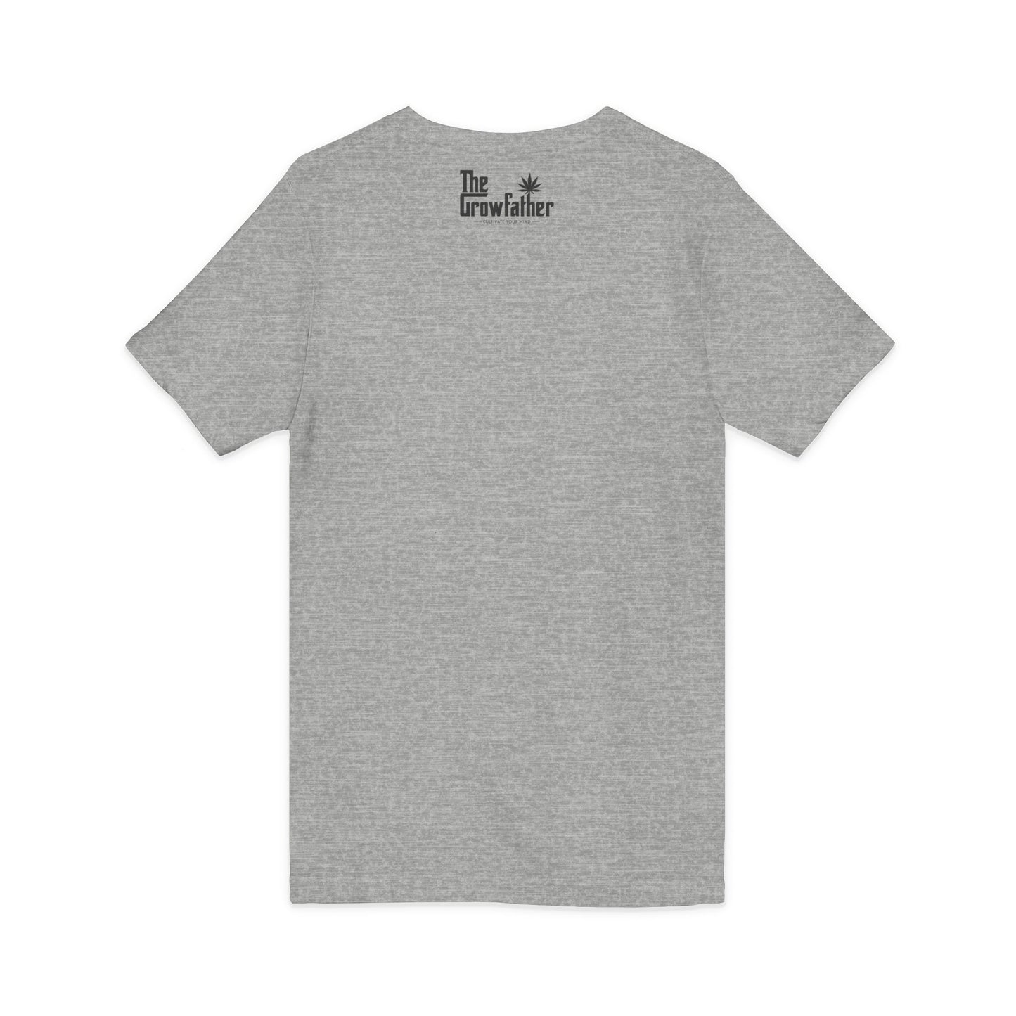 Cannabis Godfather V-Neck Tee — 'The Growfather' Graphic Shirt