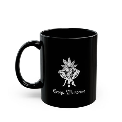 The Growfather Black Mug — 11oz/15oz Cannabis-Themed Coffee Cup