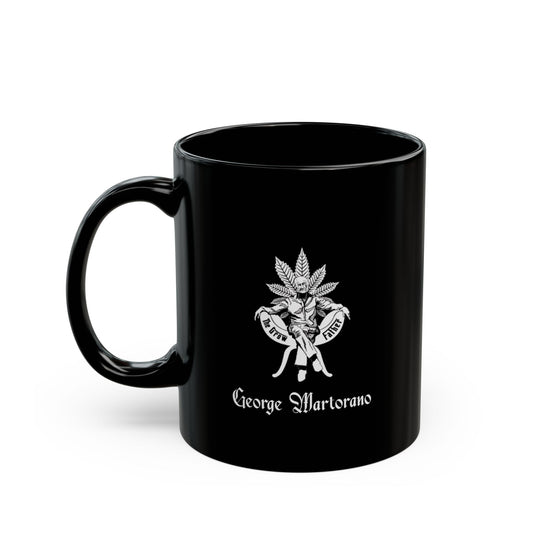 The Growfather Black Mug — 11oz/15oz Cannabis-Themed Coffee Cup