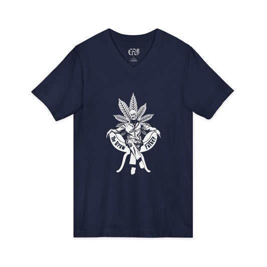 Cannabis Crew V-Neck Tee — The Growfather Graphic