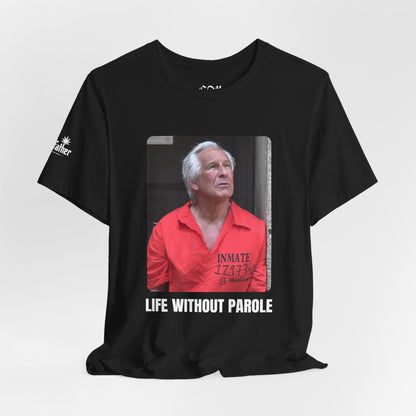 Life Without Parole Graphic Tee — Photo & Back Emblem Prison Justice Shirt