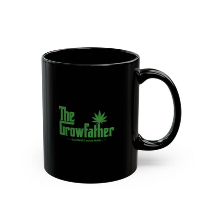 The Growfather Black Mug — Cannabis Themed Coffee Cup (11oz & 15oz)