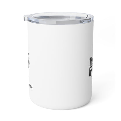 10oz Insulated Coffee Mug - "But First Coffee" Minimalist Travel Tumbler