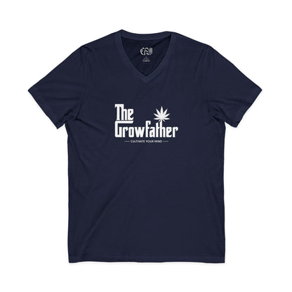 The Growfather V-Neck Tee — Funny Cannabis Graphic T-Shirt
