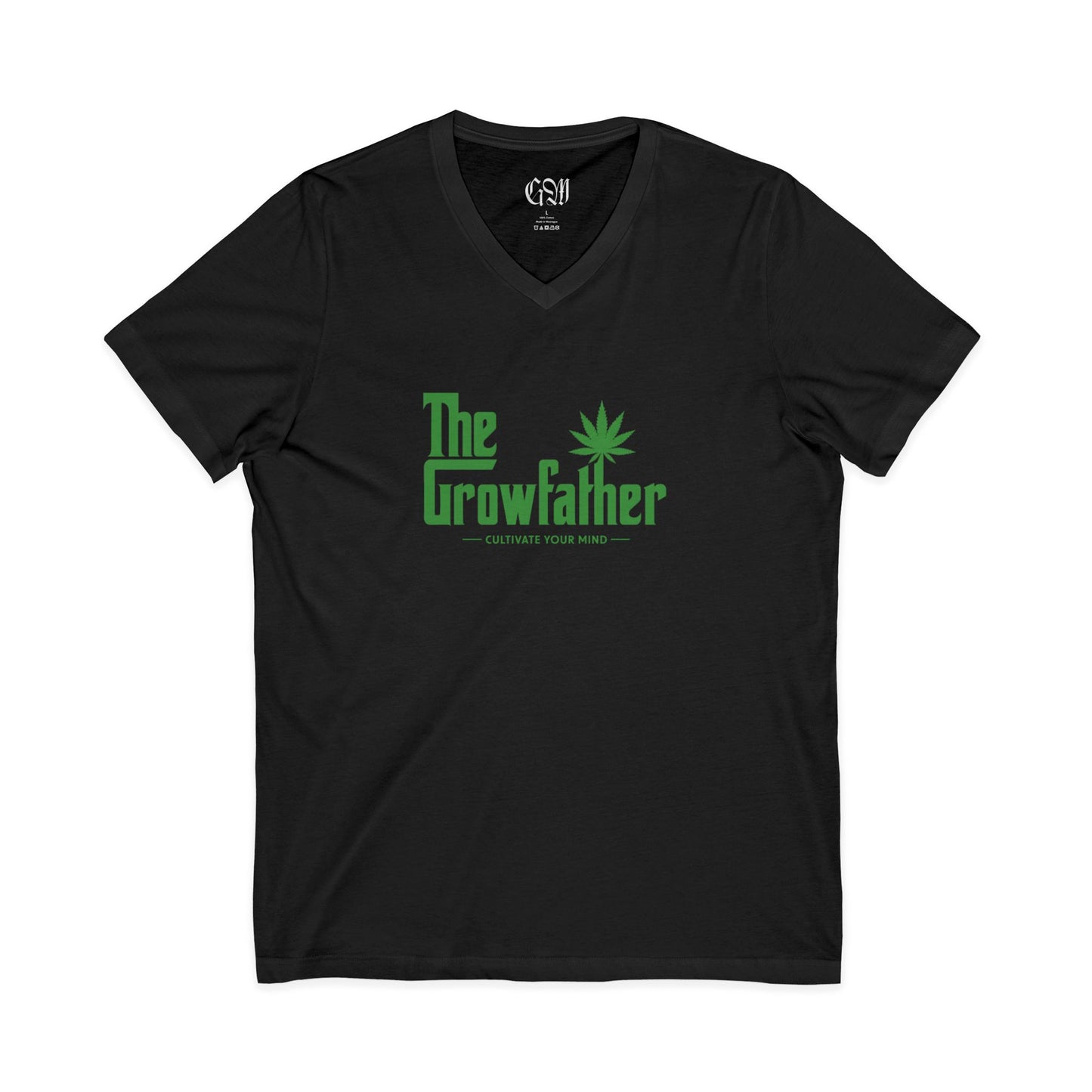 The Growfather V-Neck Tee – Funny Cannabis Lover Shirt