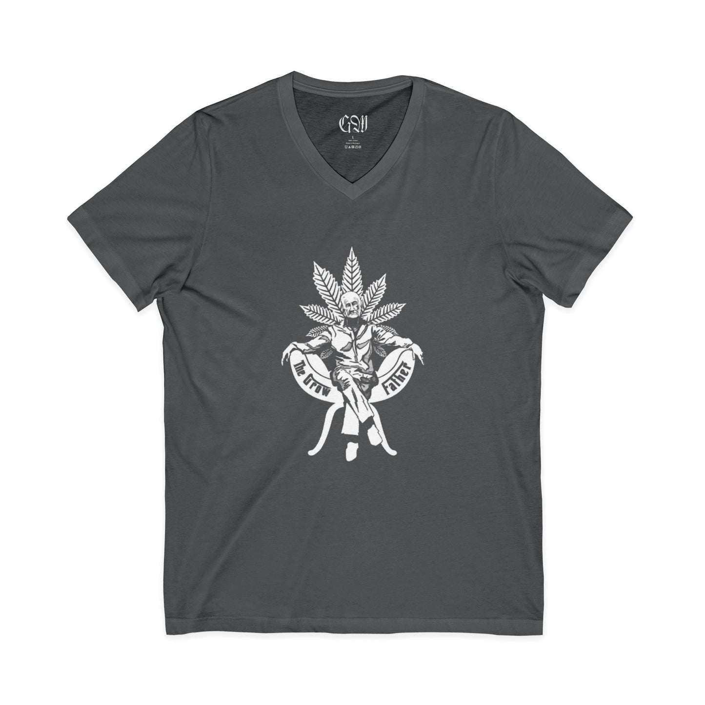 Cannabis Pinup V-Neck Tee — The Growfather Graphic Shirt