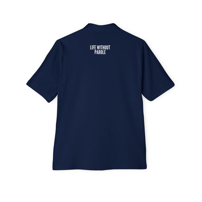 Men's Polo - "Life Without Parole" Subtle Chest Logo, Casual Golf & Work Shirt