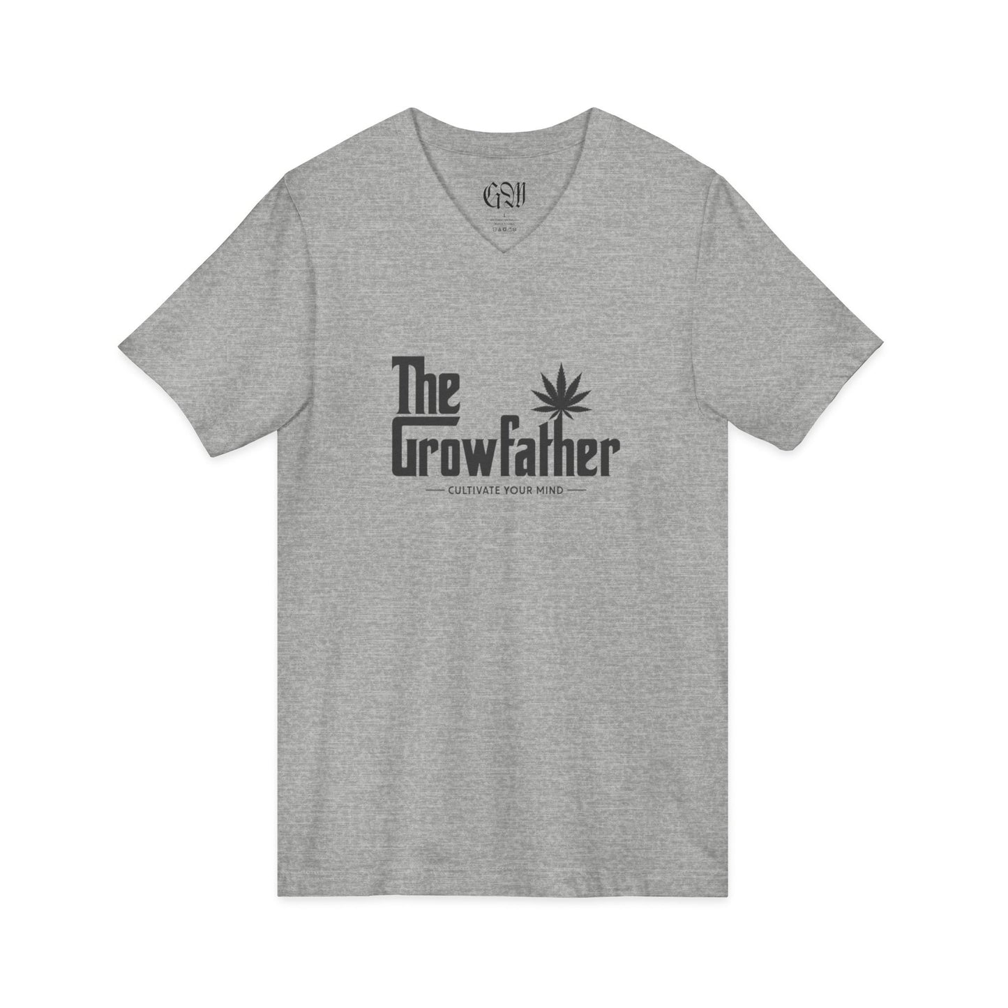 The Growfather V-Neck Tee — Cannabis Humor Shirt