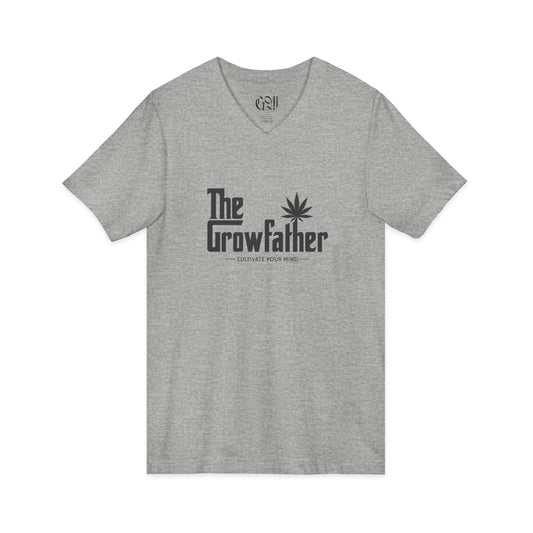 The Growfather V-Neck Tee — Cannabis Humor Shirt