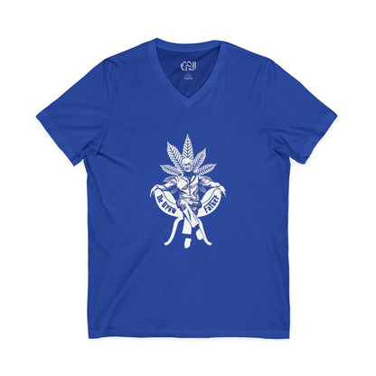The Growfather Cannabis V-Neck Tee