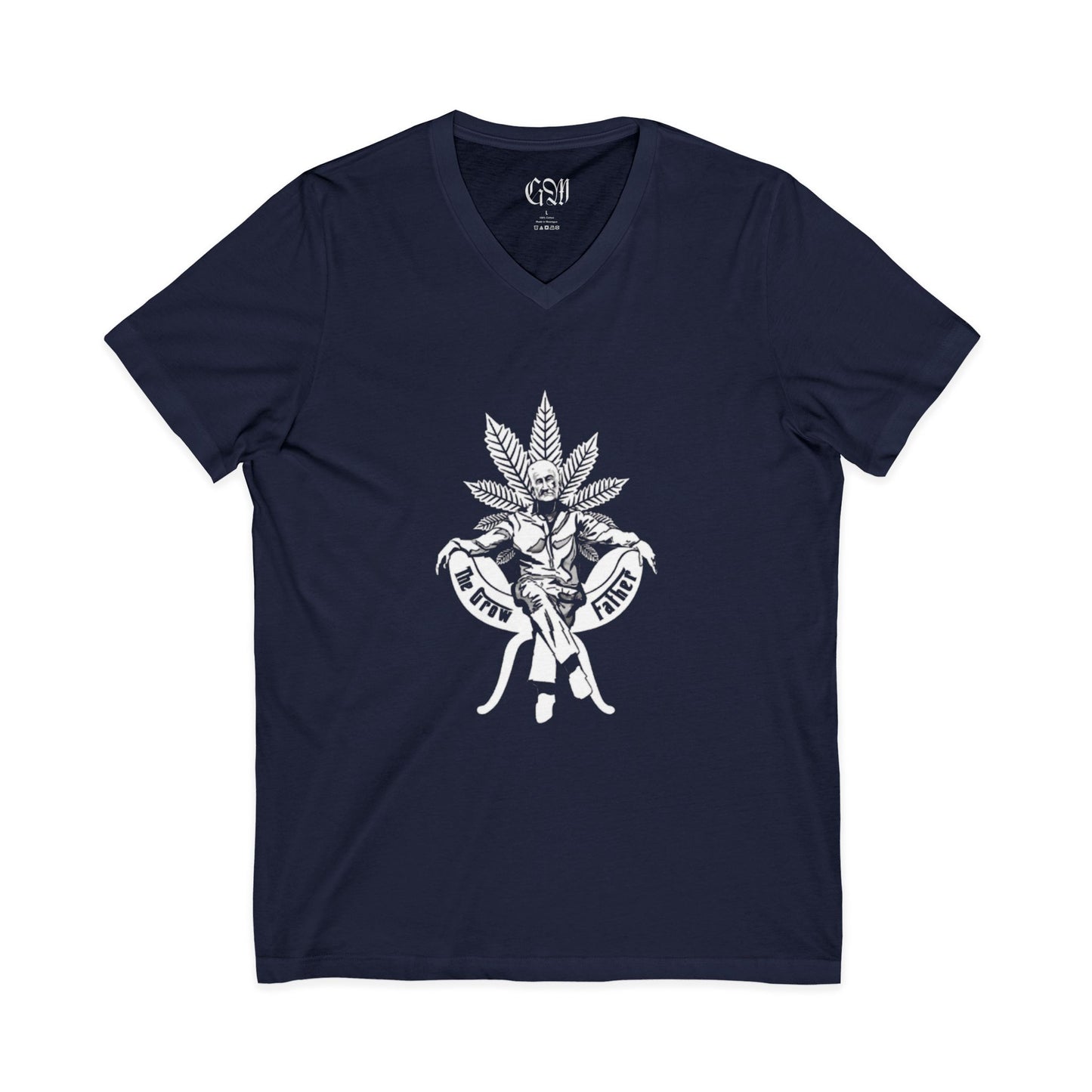 Cannabis Crew V-Neck Tee — The Growfather Graphic