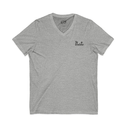 V-Neck Tee — The Grandmother Floral Chest & Back Print