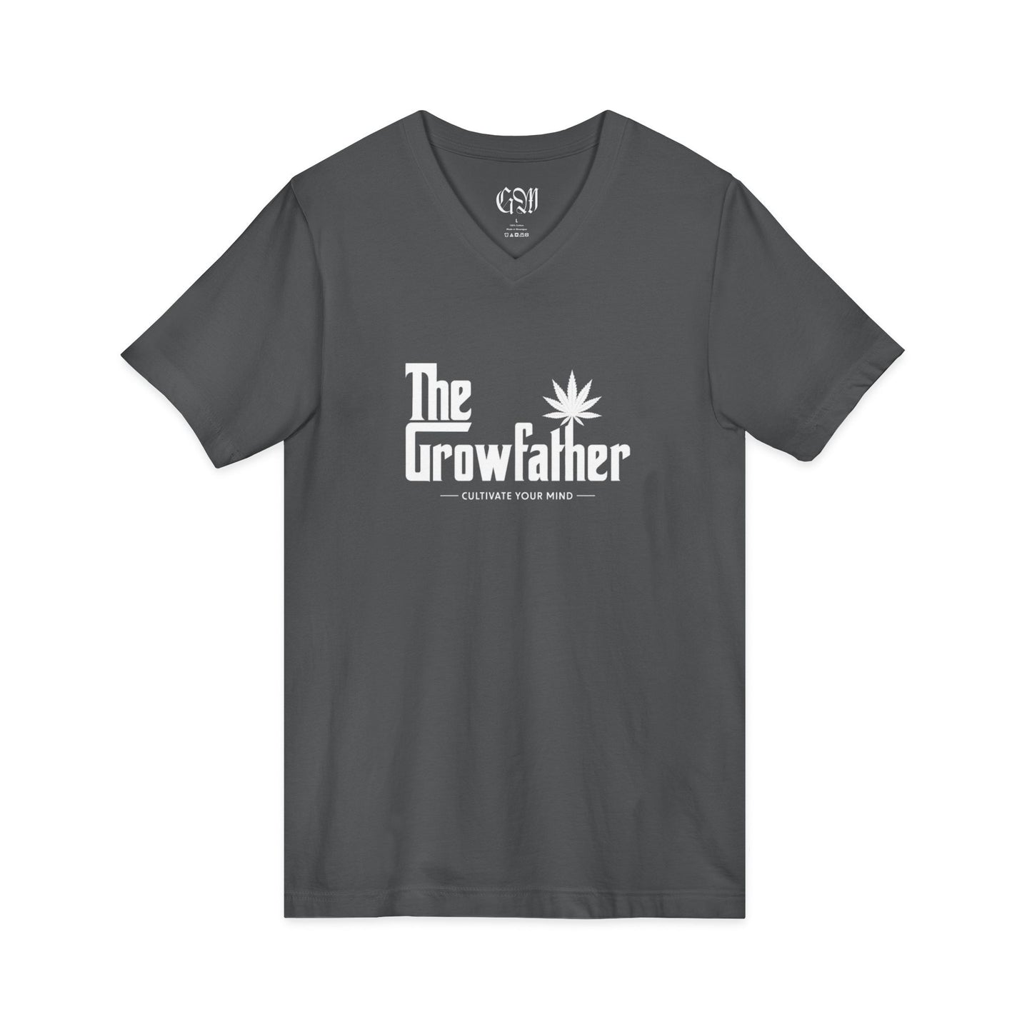 The Growfather V-Neck T-Shirt — Cannabis Grower Funny Tee