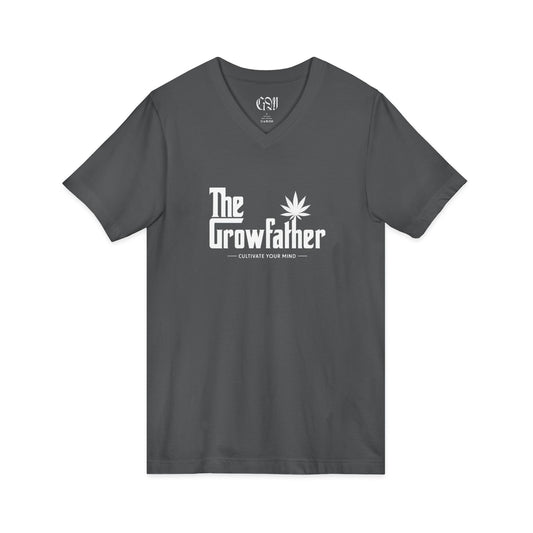 The Growfather V-Neck T-Shirt — Cannabis Grower Funny Tee