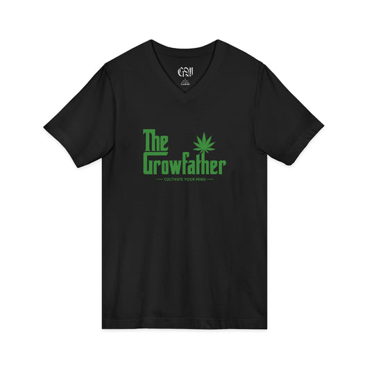The Growfather V-Neck Tee – Funny Cannabis Lover Shirt