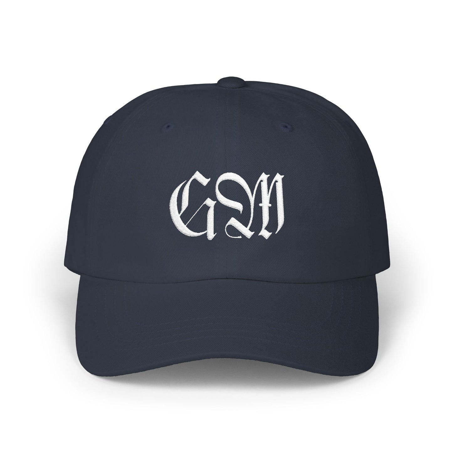 Monogram Dad Cap — Gothic 'GSM' Embroidered Baseball Hat