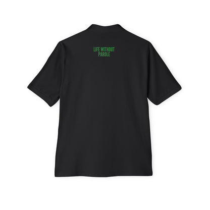 Men's Polo — 'Life Without People' Minimal Green Logo