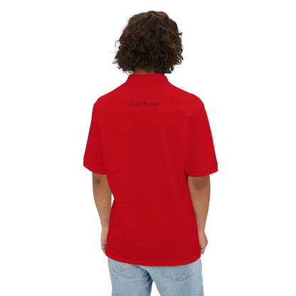 Classic Men’s  Polo — Embroidered Monogram Casual Golf Shirt