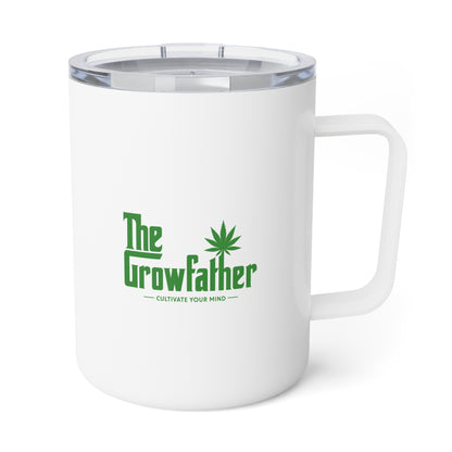 10oz Insulated Coffee Mug — 'Fuel the Gamer' Neon Green Text on Black