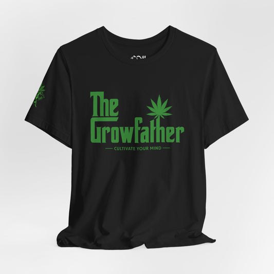 The Growfather T-Shirt — 'Cultivate Your Mind' Cannabis Graphic Tee