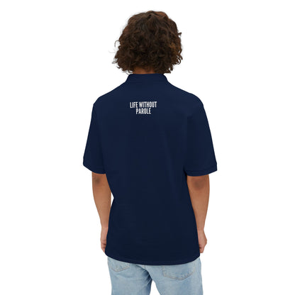 Men's Polo - "Life Without Parole" Subtle Chest Logo, Casual Golf & Work Shirt