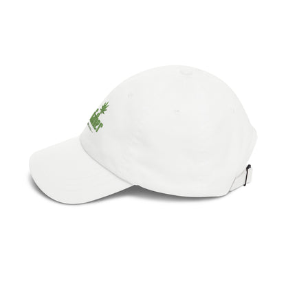 Dad Cap — "The Growfather" Embroidered Cannabis Logo Hat