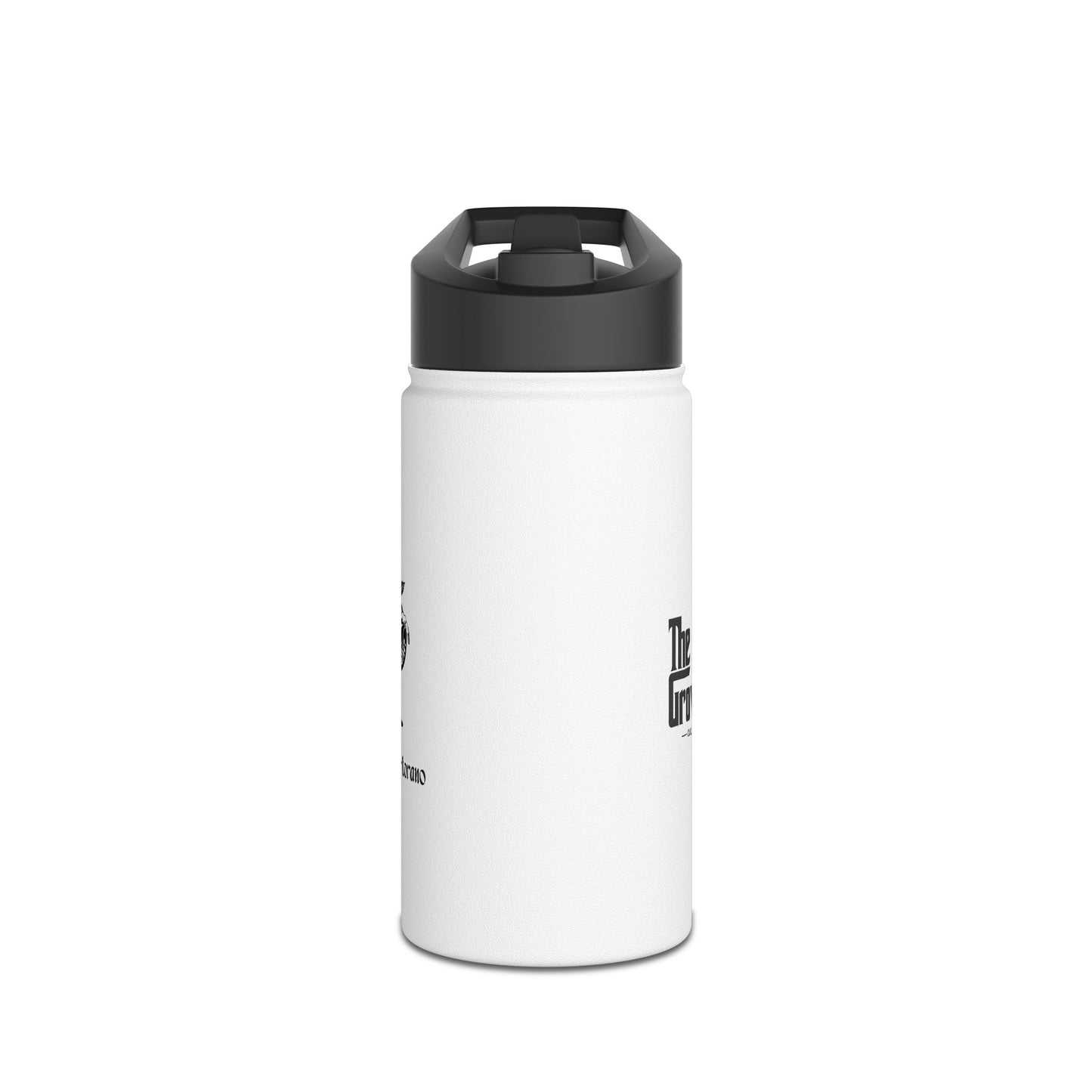 Stainless Steel Water Bottle — "I Need Coffee" Bold Black Typography, Insulated Travel Bottle