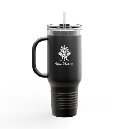 40oz Insulated Travel Mug – “The Growfather” Gardeners Tumbler with Handle