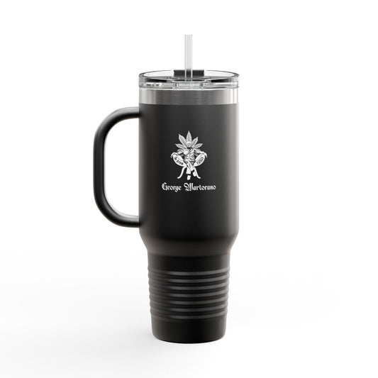 40oz Insulated Travel Mug – “The Growfather” Gardeners Tumbler with Handle